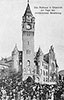 Das Rathaus in Köpenick am Tage der militärischen Besetzung, Jahr: 1906